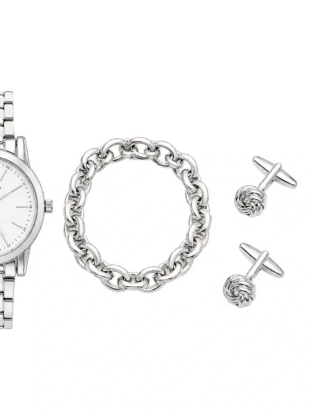 London Fog Ambassador Watch, Bracelet and, Cuff Link Gift Set